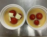 ミニトマトとチーズの茶わん蒸し作り方4写真