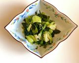 【５分で作る】青梗菜とわかめのナムル作り方3写真