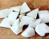 和食の一品に 豆腐と大根 もやしの 煮物作り方1写真