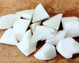 和食の一品に 豆腐と大根 もやしの 煮物作り方1写真