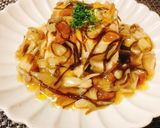 お豆腐の舞茸&梅塩昆布オイル餡かけ作り方5写真