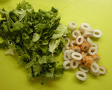 ちくわとレタスのチーズ味噌和え作り方1写真