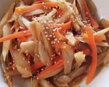 レンチンできんぴらごぼう♡常備菜に作り方4写真