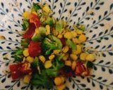 桜えびとカラフル野菜のオープンサンド♪作り方2写真
