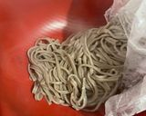肉がさね玉子あんかけ蕎麦作り方8写真