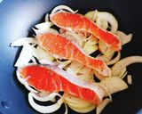 豆苗★我が家のトラウト鮭アクアパッツァ作り方5写真