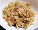 銀鮭と舞茸の炊き込みご飯作り方5写真