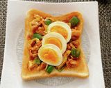 レンジ2分で作る回鍋肉のオープンサンド♪作り方3写真