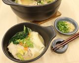 豚骨ラーメンで簡単☆〆まで美味しい餃子鍋作り方6写真