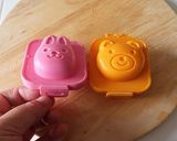 りんごうさぎ＆柿くま（ゆでたまごっこ）作り方4写真