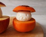 りんごうさぎ＆柿くま（ゆでたまごっこ）作り方13写真