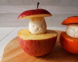 りんごうさぎ＆柿くま（ゆでたまごっこ）作り方12写真