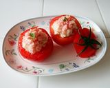 トマトのポテサラ詰め(野菜肉詰めドリラー作り方2写真