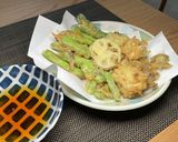 アスパラ＋ハナビラ＋舞茸（オリーブ油）作り方8写真