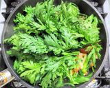 豚こま肉と春菊とトマトのピリカラ甘酢炒め作り方6写真