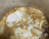 白菜と鯖水煮の煮込み 半熟卵とじ作り方4写真