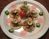 木の子とチーズのカナッペ作り方6写真