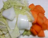 【弁当】ごま油野菜炒めとのり塩男爵作り方1写真