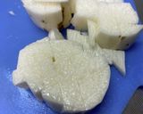 米粉でもちとろ長芋明太チーズ焼き作り方1写真