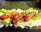 ウインナーを使った恵方巻き作り作り方2写真