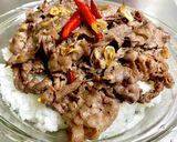 牛肉の…ペペロンチーノ焼き肉丼作り方8写真