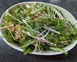 フライパンレス！水菜と鶏むね肉の中華蒸し作り方6写真