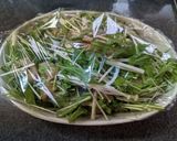 フライパンレス！水菜と鶏むね肉の中華蒸し作り方7写真