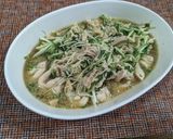 フライパンレス！水菜と鶏むね肉の中華蒸し作り方9写真