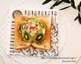 キウイのオープンサンド作り方7写真