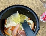 簡単・塩ラーメンカルボナーラ風（山ご飯)作り方7写真