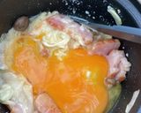 簡単・塩ラーメンカルボナーラ風（山ご飯)作り方9写真