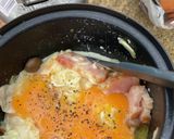 簡単・塩ラーメンカルボナーラ風（山ご飯)作り方10写真