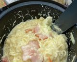 簡単・塩ラーメンカルボナーラ風（山ご飯)作り方11写真