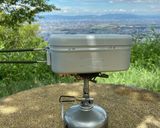 外で食べる味噌ラーメン（山ごはん）作り方1写真