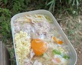 外で食べる味噌ラーメン（山ごはん）作り方6写真