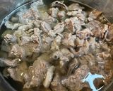 黒毛和牛すじ＆白みそのどて焼き（どて煮）作り方16写真