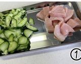 ✨ むね肉ときゅうりの甘酢和え✨作り方1写真