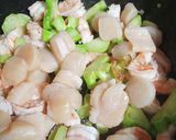 ブロッコリーの茎と海老帆立炒め作り方5写真