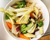 お一人様☆きな粉コク旨根菜たっぷり野菜炒作り方14写真