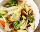 お一人様☆きな粉コク旨根菜たっぷり野菜炒作り方15写真