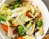 お一人様☆きな粉コク旨根菜たっぷり野菜炒作り方16写真