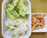 白菜と油揚げのレンチン中華蒸し作り方1写真