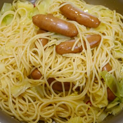 再現！セブンの超大盛ペペロンチーノ by だんどり亭 【クックパッド