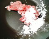 ほうれん草と豚肉★ピリ辛みそマヨ★弁当作り方1写真