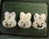 簡単 幼稚園 おにぎり うさぎさん作り方7写真