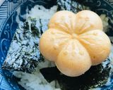 京都 辻が花 お茶漬け最中●ワサビ+海苔作り方1写真