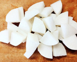 簡単！和食 たけのこ 大根 玉ねぎの煮物作り方1写真