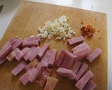 菜の花とベーコンのパスタ作り方1写真
