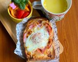 トーストにお花が咲きました。作り方5写真