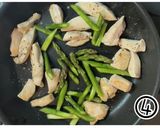 ✨むね肉とアスパラの粒マスタード和え作り方4写真